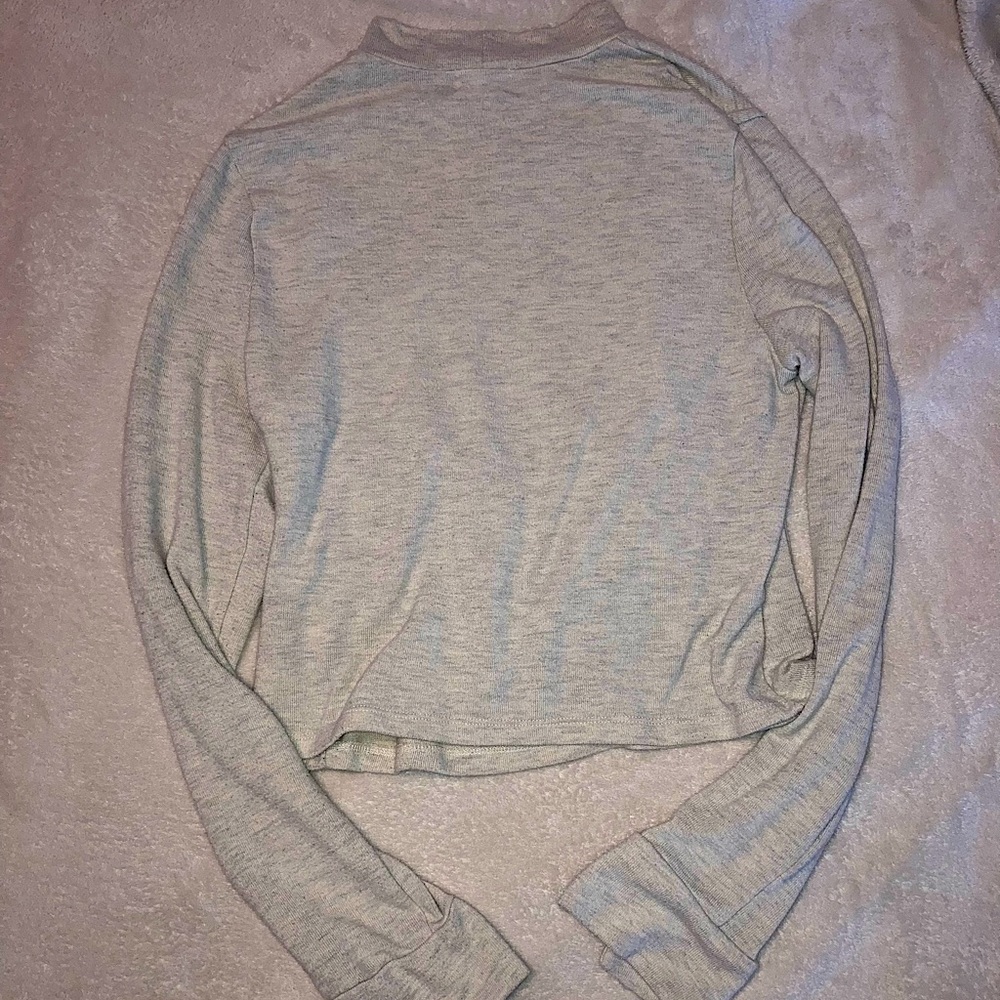medium white PST cropped turtleneck shirt